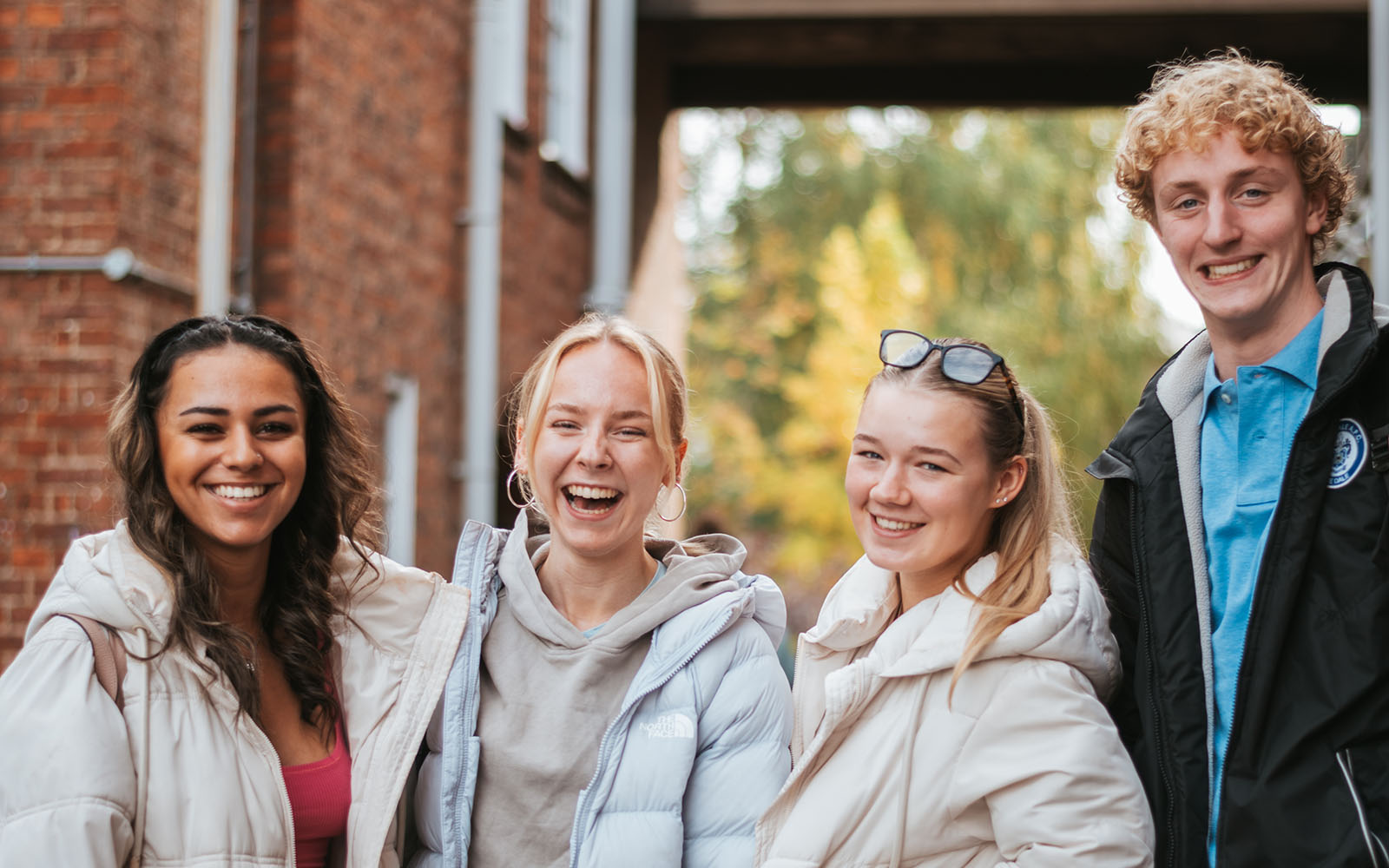 Group of students smiling at camera