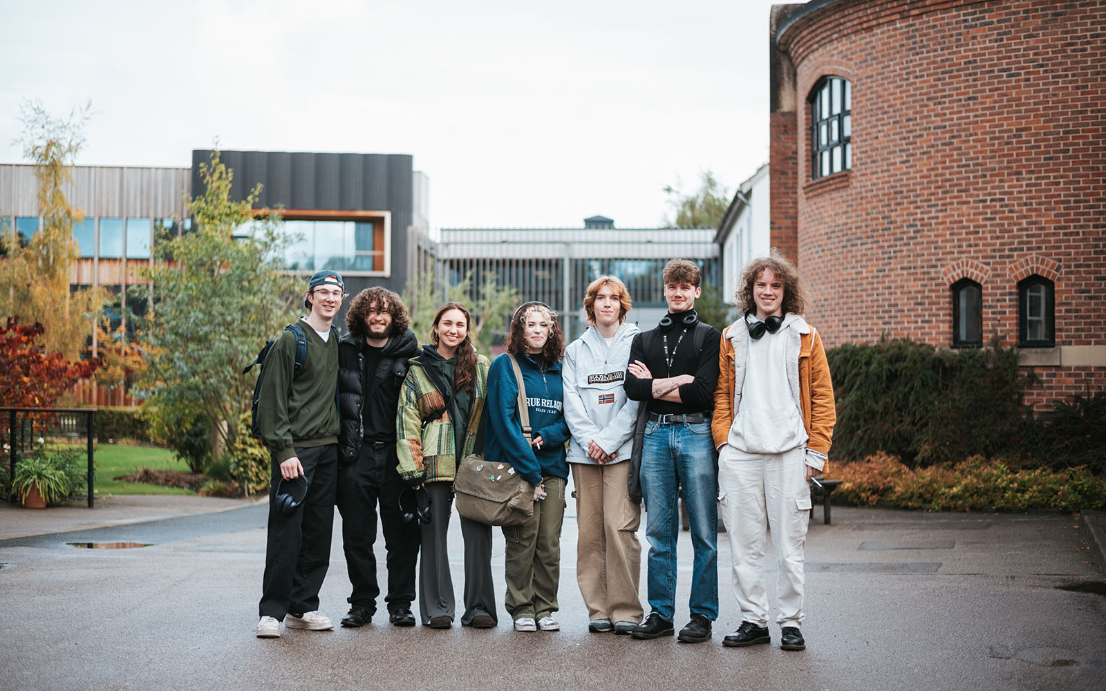 Group of students on campus