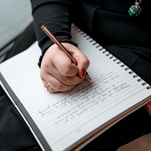 Student writing